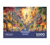 Rompecabezas De 1000 Piezas «Cristo Redentor_ Brasil» para Niños - De Papel Ecológico, Juego Familiar para El Desarrollo Cognitivo Y La Diversión 52x38cm/1000pcs