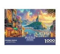 Rompecabezas De 1000 Piezas «Cristo Redentor_ Brasil» para Niños - De Papel Ecológico, Juego Familiar para El Desarrollo Cognitivo Y La Diversión 38x26cm/1000pcs