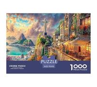 Rompecabezas De 1000 Piezas «Cristo Redentor_ Brasil» para Niños - De Papel Ecológico, Juego Familiar para El Desarrollo Cognitivo Y La Diversión 70x50cm/1000pcs