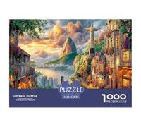 Rompecabezas De 1000 Piezas «Cristo Redentor_ Brasil» para Niños - De Papel Ecológico, Juego Familiar para El Desarrollo Cognitivo Y La Diversión 52x38cm/1000pcs