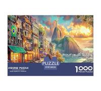 Rompecabezas De 1000 Piezas «Cristo Redentor_ Brasil» para Niños - De Papel Ecológico, Juego Familiar para El Desarrollo Cognitivo Y La Diversión 38x26cm/1000pcs