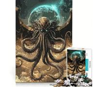 Rompecabezas de 1000 Piezas Cthulhu, Horror cósmico, decoración de Pared, Actividades Divertidas para el hogar, colección de Artistas, Bellas Artes 38x52cm