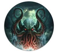 Rompecabezas de 1000 Piezas Cthulhu Rising (1000 Piezas) para Adultos Juego Interactivo Familiar, desafío Mental, Juguete Educativo (67,5x67,5cm)