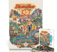 Rompecabezas de 1000 Piezas Cuentos de Verano de Bielorrusia,Juego de lógica de Corte Exacto,Juego Relajante, (38x52cm)