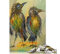 Rompecabezas de 1000 piezas "Cuervos esperando la lluvia" para adultos y adolescentes, rompecabezas de papel, rompecabezas para adultos, puzles para adultos y adolescentes, 38 x 26 cm/1000 piezas