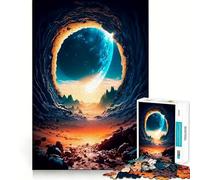 Rompecabezas de 1000 Piezas Cueva Planetaria para Adultos Juguete de lógica Estimulante para un Juego Relajante Bordes Transparentes Regalo conmovedor (50x75cm)