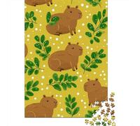 Rompecabezas De 1000 Piezas - Cute Capybara Pattern Rompecabezas para Adultos Juguetes De Bricolaje Oferta De Decoración Perfecta como Regalos para Toda La Familia 70x50cm/1000pcs