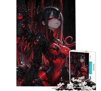 Rompecabezas de 1000 Piezas Cyberpunk Chica Demonio Desafío Educativo Juego Familiar de Gran Reto Apto para Mayores de 14 Años (38x52cm)