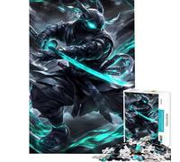 Rompecabezas de 1000 Piezas Cyberpunk Ninja Warrior Tortuga Animal Desafío para completar Juego Educativo Imposible de Aprender para Mayores de 14 años Juego de Rompecabezas ofrecido (50x75cm)
