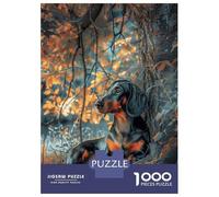 Rompecabezas De 1000 Piezas Dachshund Under A Tree Rompecabezas para Adultos Juego Familiar Desafío Difícil Oferta como Regalos para Toda La Familia 52x38cm/1000pcs