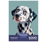 Rompecabezas De 1000 Piezas Dalmatian Dog Portrait Illustration Rompecabezas para Adultos Juego De Ingenio Análisis Y Lógica Cumpleaños 70x50cm/1000pcs