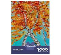 Rompecabezas De 1000 Piezas Dancing Birches Rompecabezas para Adultos Juego De Ingenio Ensamblaje De Patrones Difícil Y Desafiante 38x26cm/1000pcs