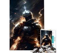 Rompecabezas de 1000 Piezas Dark Souls Knight Family Games para Juegos educativos desafío Juguete Regalo para cumpleaños análisis y lógica (tamaño 75x50cm)