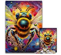 Rompecabezas de 1000 Piezas de Abejas, desafiante Actividad Familiar, desafío Mental, Adolescentes, 50x75cm/19,68x29,52 Pulgadas