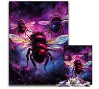 Rompecabezas de 1000 Piezas de Abejas galácticas, Rompecabezas de Madera para Adultos, desafío Mental, Regalo, Actividad educativa para Adolescentes, 50x75cm/19,68x29,52 Pulgadas