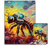Rompecabezas de 1000 Piezas de Abejas, Rompecabezas difíciles para Adultos, Ideal para Enamorados, Navidad, Año Nuevo y San Valentín, 50x75cm/19,68x29,52 Pulgadas.