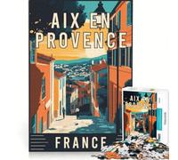 Rompecabezas de 1000 Piezas de Aix-en-Provence, Francia, Juguetes para armar, desafío difícil, con Piezas de Formas aleatorias Que encajan Perfectamente 38x52cm