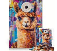 Rompecabezas de 1000 Piezas de Alpaca con Papel higiénico para Adolescentes Ideal para Relajarse y Pensar con claridad Encaje Firme (50x75cm)