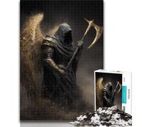 Rompecabezas de 1000 Piezas de ángel Caballero Medieval para Adultos y Adolescentes Entrena tu Cerebro y Tus Manos Regalos para Amigos y Familiares 26x38cm