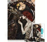 Rompecabezas de 1000 Piezas de Ángel y Demonio para Adultos,Juguete para Resolver Problemas,Calidad Profesional,Ideal para Relajarse en Grupo (38x52cm)