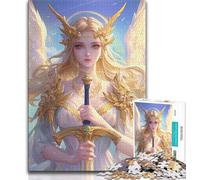 Rompecabezas de 1000 Piezas de ángeles de Anime para Adolescentes ¡Cada Pieza es única! Juego Familiar desafiante de 38x26cm
