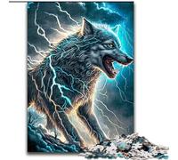 Rompecabezas de 1000 Piezas de Animal Art Wolf para Adultos y Adolescentes ¡Disfruta de Tus Vacaciones en casa! Cada Pieza es única Juego desafiante y Divertido para Toda la Familia (50x75cm)