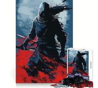 Rompecabezas de 1000 Piezas de Anime Blue Japan Shinobi para Adultos Entrenamiento de concentración Diversión sin estrés Encaja Perfectamente Regalo Creativo (38x52cm)