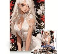 Rompecabezas de 1000 Piezas de Anime Christmas Girl para Adolescentes, Desarrollo Cerebral, fácil de Limpiar, Regalo navideño (50x75cm)