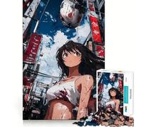 Rompecabezas de 1000 Piezas de Anime CityGirl en un Entorno Urbano Diversión para Entrenar la Mente Encaja Perfectamente sin Huecos Actividad para Compartir con Seres Queridos (38x52cm)