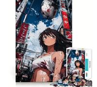 Rompecabezas de 1000 Piezas de Anime CityGirl en un Entorno Urbano para Adolescentes Juego de concentración Mental Corte de precisión Bordes Lisos Juego Ideal para Rellenar Calcetines navideños