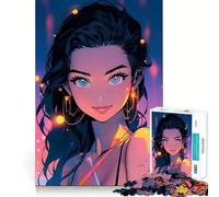 Rompecabezas de 1000 Piezas de Anime Cute Girl Summer para Adolescentes,Juego de concentración Mental,Corte de precisión,Bordes Suaves,Juego para Rellenar Calcetines navideños (50x75cm)