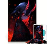 Rompecabezas de 1000 Piezas de Anime Demon Girl Entrenamiento Cerebral,Divertido,Encaje, Huecos,Actividad para Compartir con Seres Queridos (38x26cm)