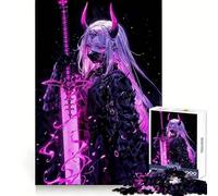 Rompecabezas de 1000 Piezas de Anime Demon Girl Japan para Adultos Ideal para ejercitar la Mente, Disfrutar de Momentos tranquilos y Relajarse Bordes Suaves Un Regalo entrañable (38x52cm)