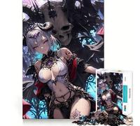 Rompecabezas de 1000 Piezas de Anime Demon Girl para Adultos,Juego de Memoria Cerebral,Encaje Huecos,Actividad Relajante para la Mente (38x26cm)