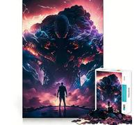 Rompecabezas de 1000 Piezas de Anime Demon para Adolescentes diversión para estimular la Mente,Manualidades de Corte de Alta precisión,Actividad Relajante para desconectar (38x26cm)