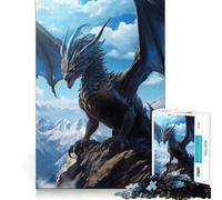 Rompecabezas de 1000 Piezas de Anime Dragon of Sky para Adultos Juego de Habilidad Mental Corte láser para un Ajuste Actividad gratificante para días lluviosos (50x75cm)