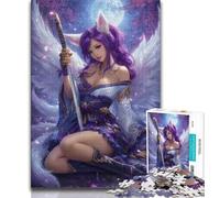 Rompecabezas de 1000 Piezas de Anime Fox Girl para Adultos y Adolescentes ¡Un Juego Divertido y desafiante para Toda la Familia! Cada Pieza es única 75x50cm