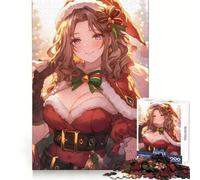 Rompecabezas de 1000 Piezas de Anime Girl Christmas para Adolescentes, Ideal para desarrollar el Cerebro, Relajarse, Limpiar y armar Regalo navideño cálido (38x26cm)