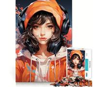 Rompecabezas de 1000 Piezas de Anime Girl Fantasy para Adolescentes diversión para estimular la Mente,Manualidades de Corte de Alta precisión,Actividad Relajante para desconectar (38x26cm)