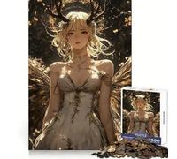 Rompecabezas de 1000 Piezas de Anime Girl GiGolden Winged Fairy para Adolescentes, Ideal para desarrollar la Capacidad analítica, Relajarse y divertirse (38x26cm)