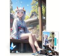 Rompecabezas de 1000 Piezas de Anime Girl Joy Teenagers,Juego de Memoria Mental,Cierre Seguro,sin Piezas Sueltas,Ideal para Viajar, ejercitar la Mente (38x26cm)