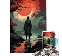 Rompecabezas de 1000 Piezas de Anime Hombre errante en el río Juguetes adictivos para Cultivar la Paciencia Juegos Divertidos Decoración Perfecta Regalo de cumpleaños (Tamaño 38x52cm)