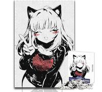 Rompecabezas de 1000 Piezas de Anime Kawaii Catgirl Ink para Adultos, Regalo Educativo, Juego de Habilidad Mental, selección de Regalos memorables y considerados, tamaño 50x75cm