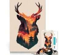 Rompecabezas de 1000 Piezas de Arte fantástico de la Naturaleza para Adolescentes Rompecabezas Mental para aliviar el estrés Regalo Premium para armar (38x26cm)
