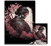 Rompecabezas de 1000 Piezas de Arte Ninja japonés, Rompecabezas difíciles para Adultos, perfectos para Regalos de cumpleaños, Navidad y Halloween, 50x75cm/19,68x29,52 Pulgadas