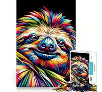 Rompecabezas de 1000 Piezas de Arte Pop con diseño de Perezoso para Adultos Mejora la Memoria Alegría Familiar Diseño para armar Elige tu Deseo de Papá Noel 38x26cm