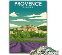 Rompecabezas de 1000 Piezas de Arte Soleado de Provenza, Francia, para Adultos, Regalo, Juego desafiante y Familiar, interacción Entre Padres e Hijos, 1000 Piezas (50x75cm)