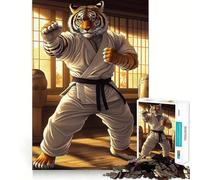 Rompecabezas de 1000 Piezas de Artes Marciales de Kung fu y Karate Tigre para Adolescentes Juguete para desarrollar la Mente y la diversión Diseño Elegante para armar Regalo Ideal 50x75cm