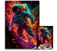 Rompecabezas de 1000 Piezas de Astronauta con Casco galáctico para Adultos, decoración del hogar, Juego de ingenio, 50x75cm (19,68x29,52 Pulgadas).