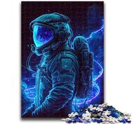 Rompecabezas de 1000 Piezas de Astronauta de neón Que Ayuda a ejercitar el Cerebro Juguetes adictivos para Cultivar la Paciencia Adecuado para Parejas 38x26cm